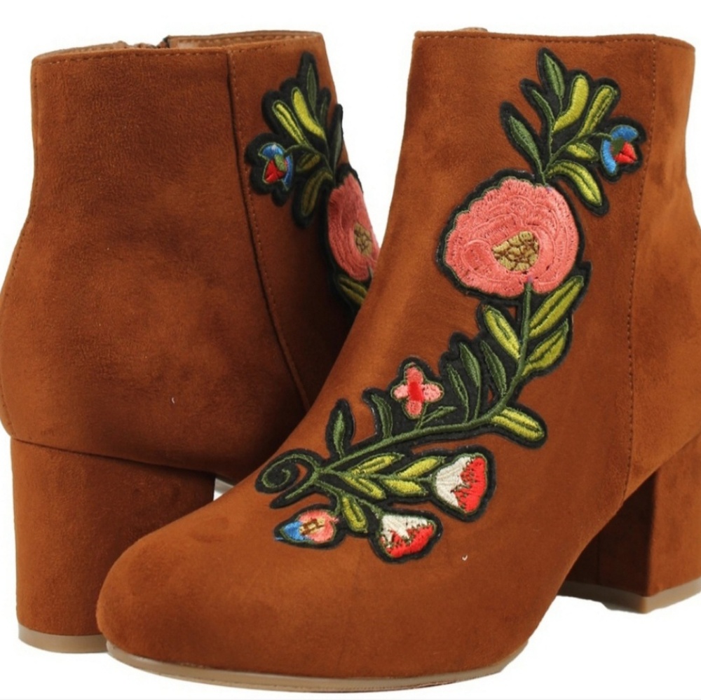 Bamboo Faux Suede Booties